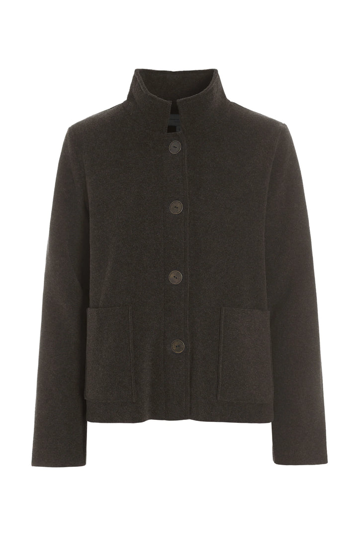 Henriette Italian Fleece Cardigan | Soft Black