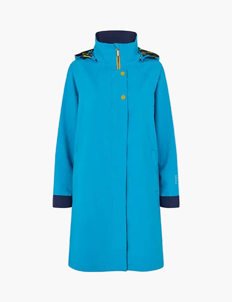 Regn Design | Julia Knee Length Raincoat | Turquoise