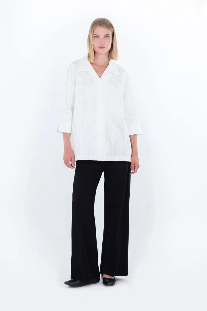 Falla Finland | Kumina Textured Cotton Jacket | White