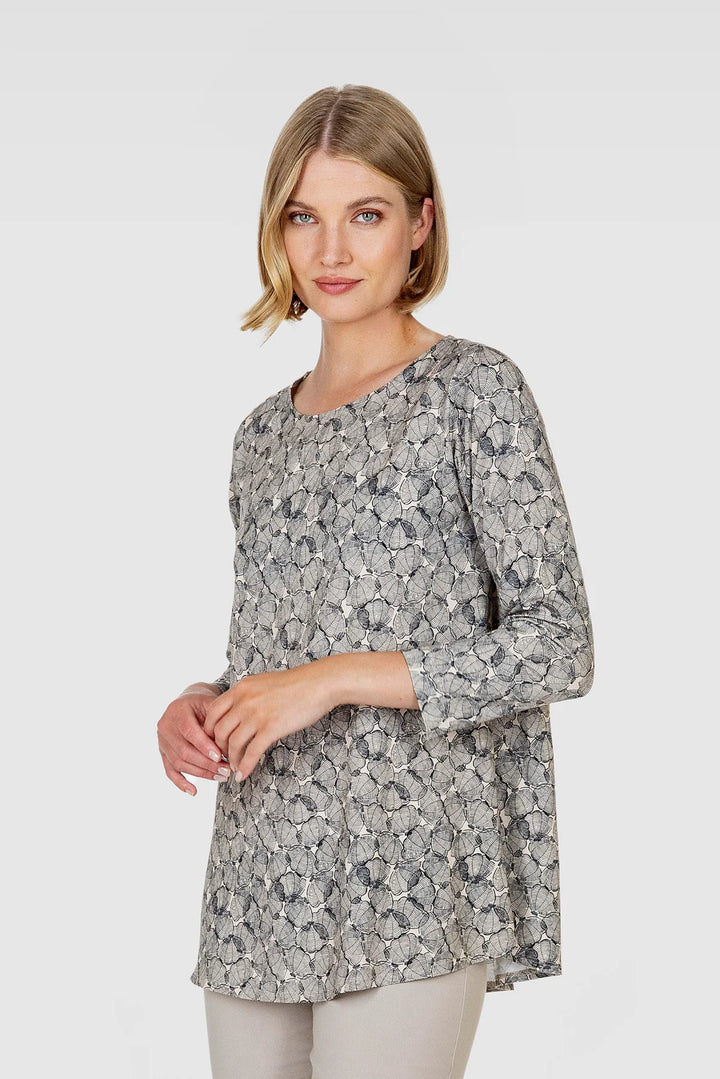 Falla Finland | Kupla Jersey Tunic | Seashell Print