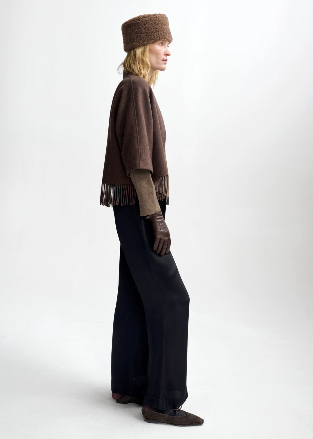 Keyla Lambswool Jacket | Brown