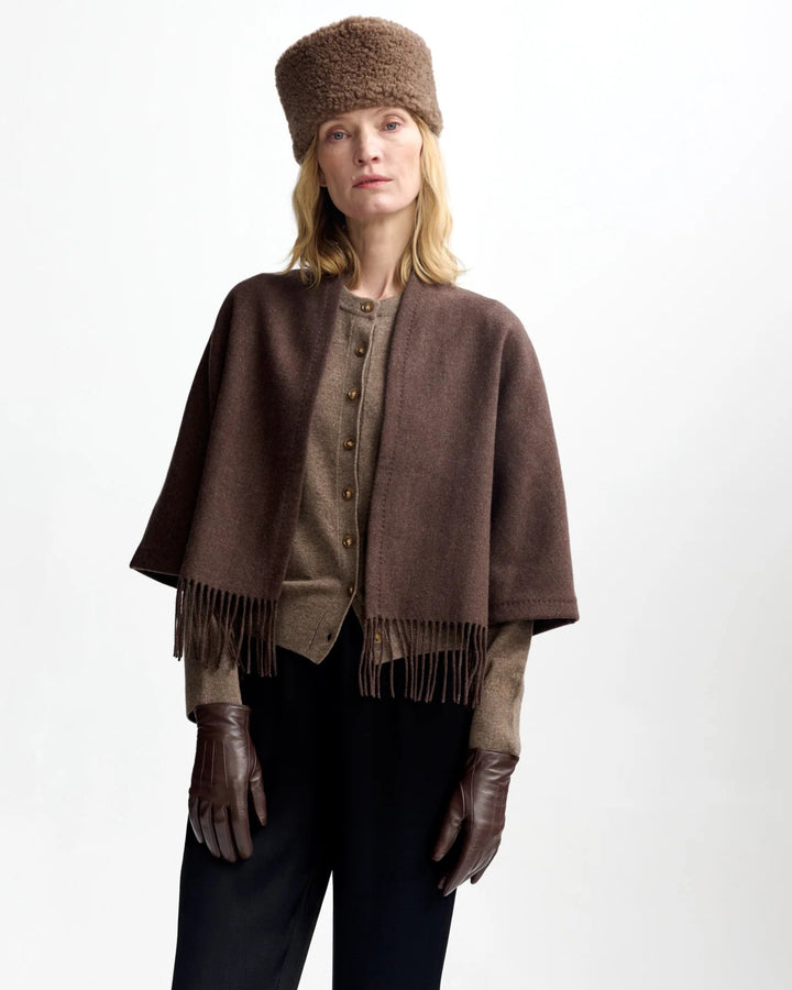 Keyla Lambswool Jacket | Brown