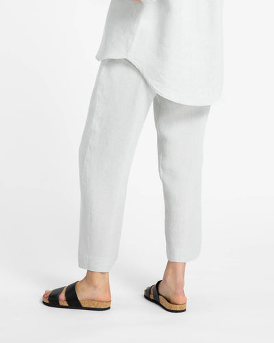 Kuusama Linen Pants, Light Grey. L & XL