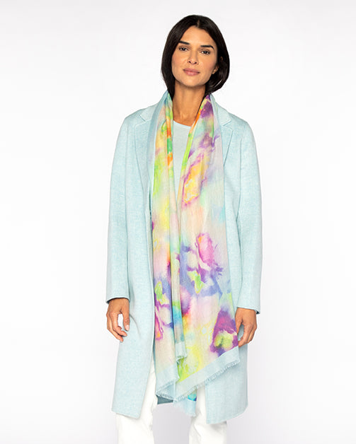 Kinross Cashmere | Bondi Floral Print Scarf