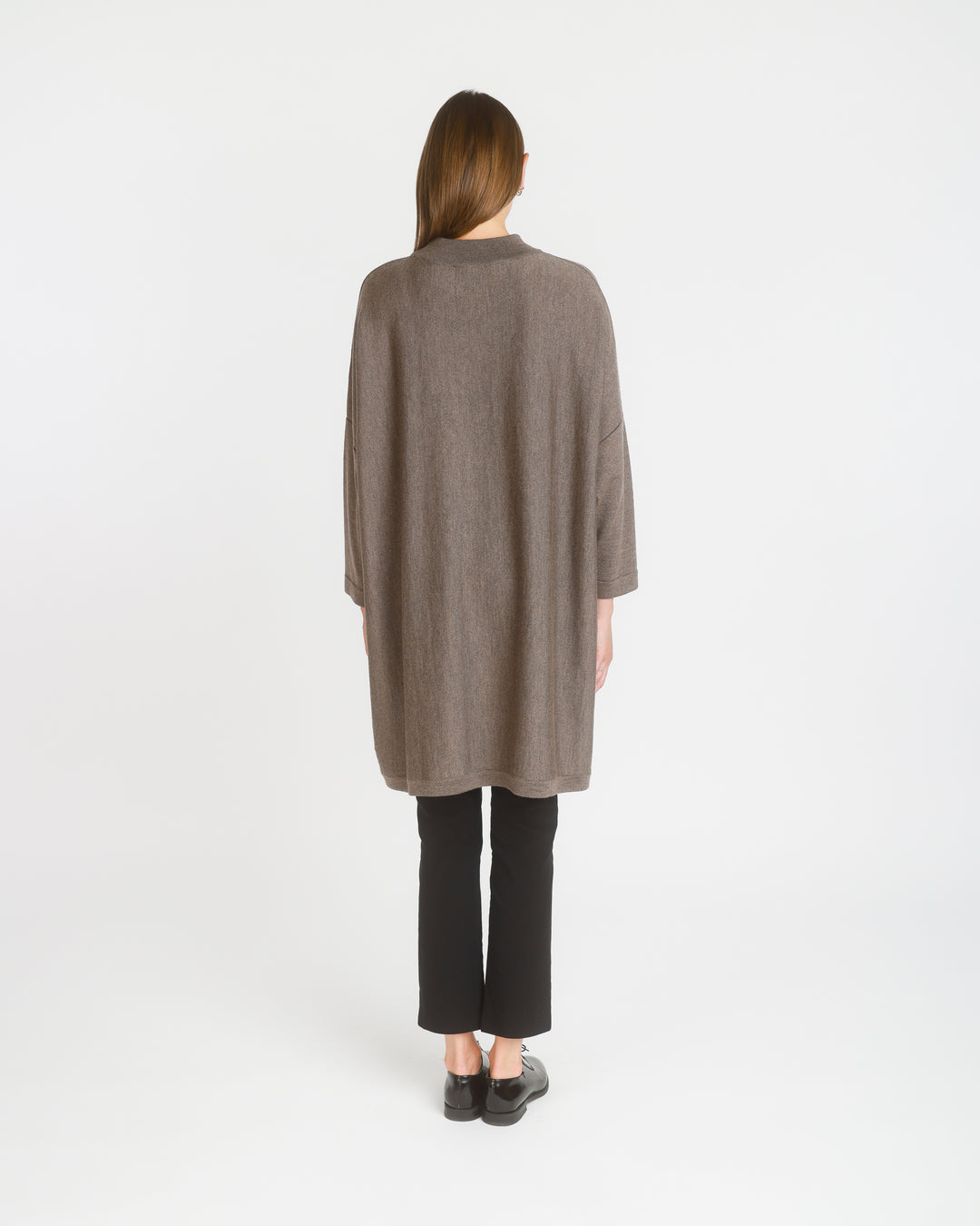 Vilna  Merino Sweater Tunic. Taupe. One Size. Final Sale