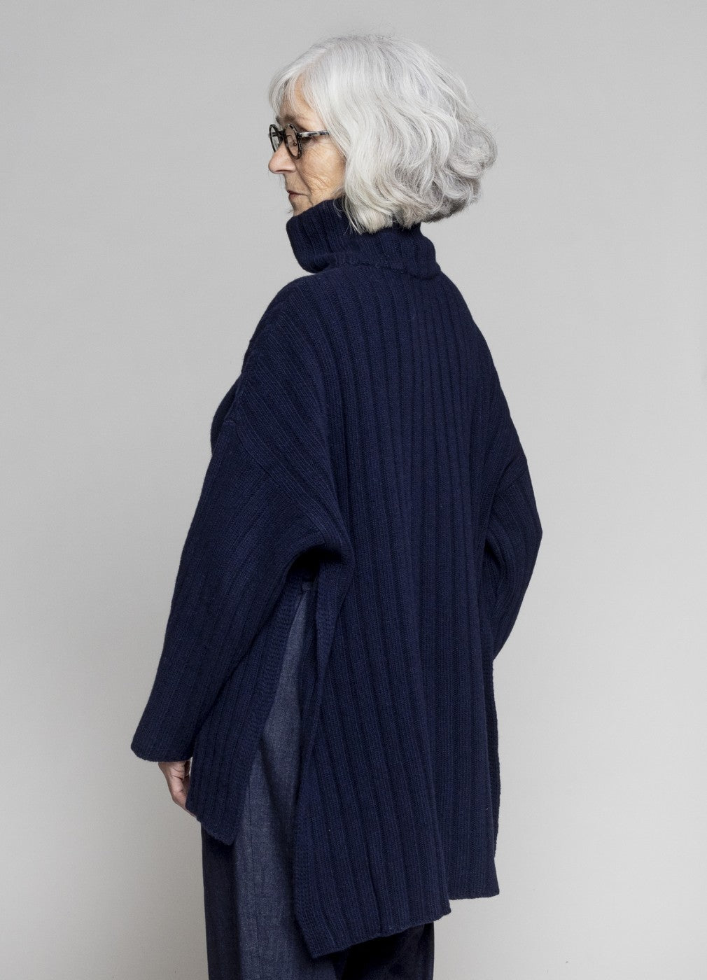 Muse Wear | Maren Wool Cape Sweater | Sand | One Size