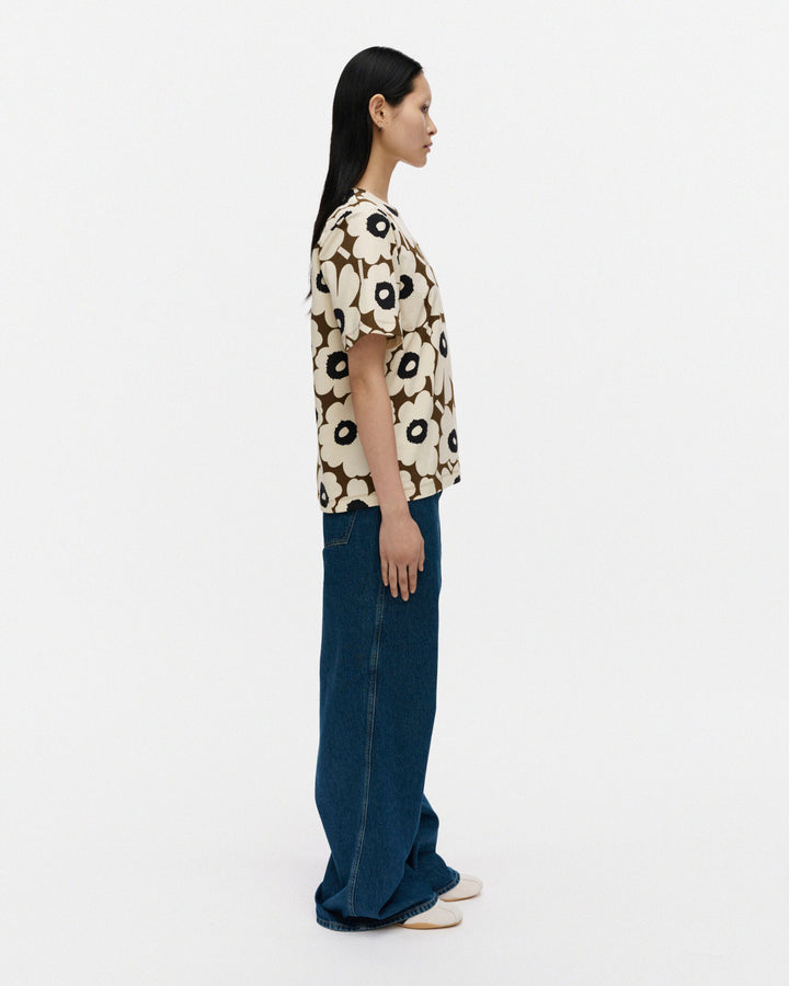 Tunnit Unikko Cotton T | Brown, Sand, Black