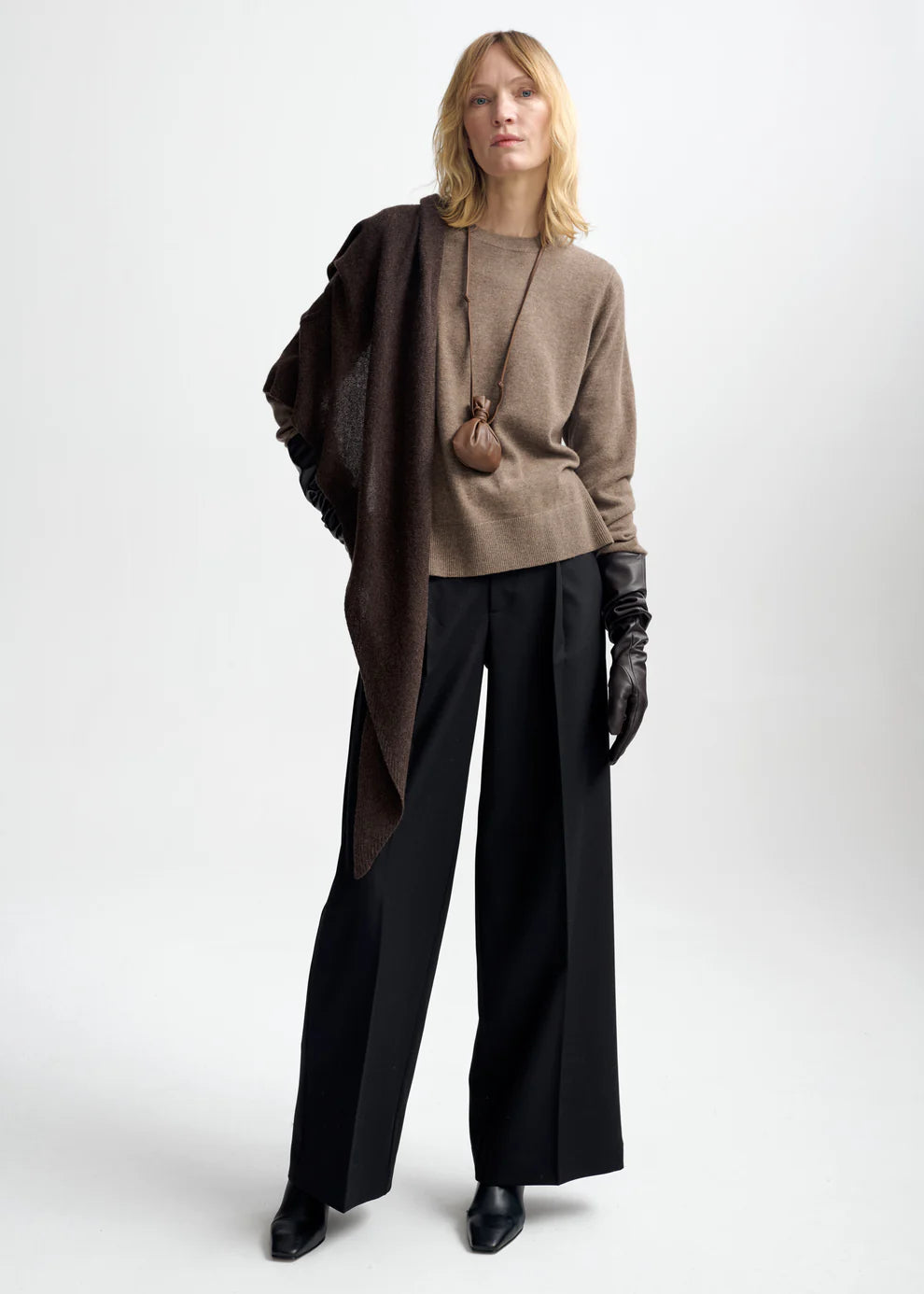 Naomi Wool Cashmere Sweater | Cappucino