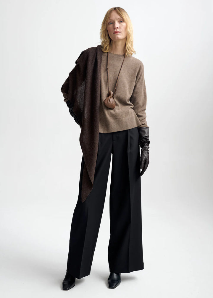 Naomi Wool Cashmere Sweater | Cappucino