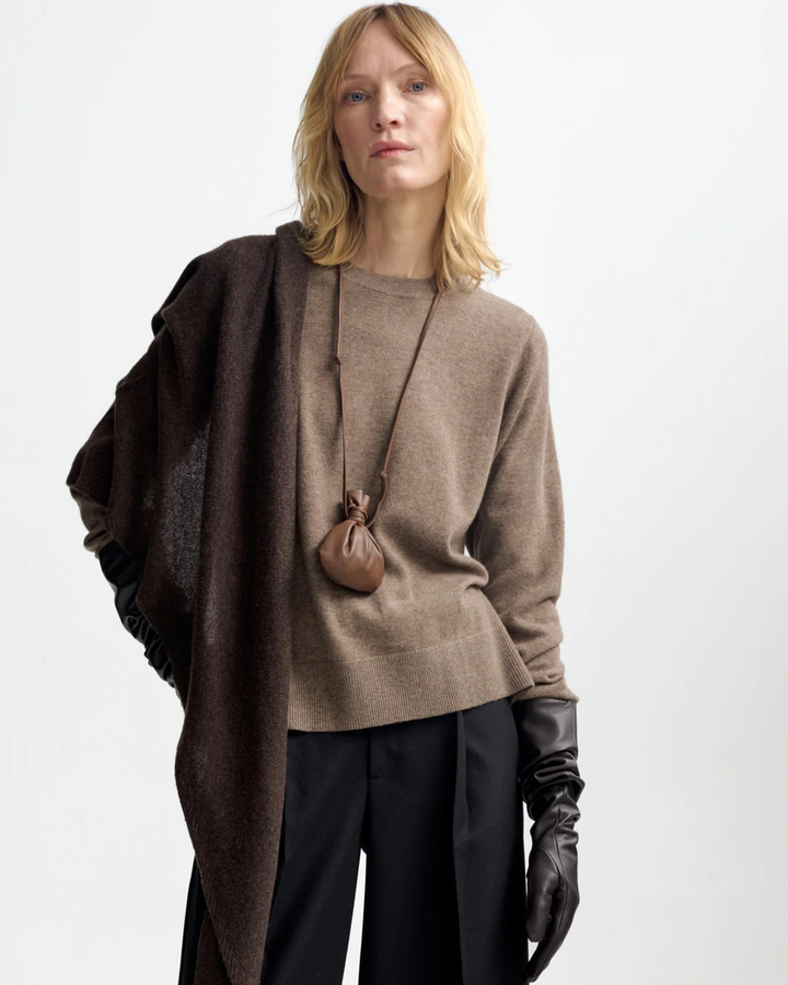Naomi Wool Cashmere Sweater | Cappucino