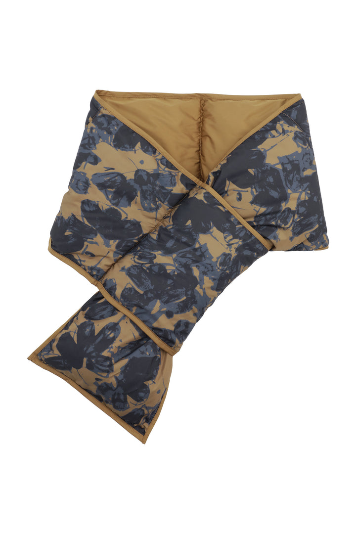 Ilse Jacobsen | Peppy 08 Padded Scarf | Mocha, Dark Blue Butterfly
