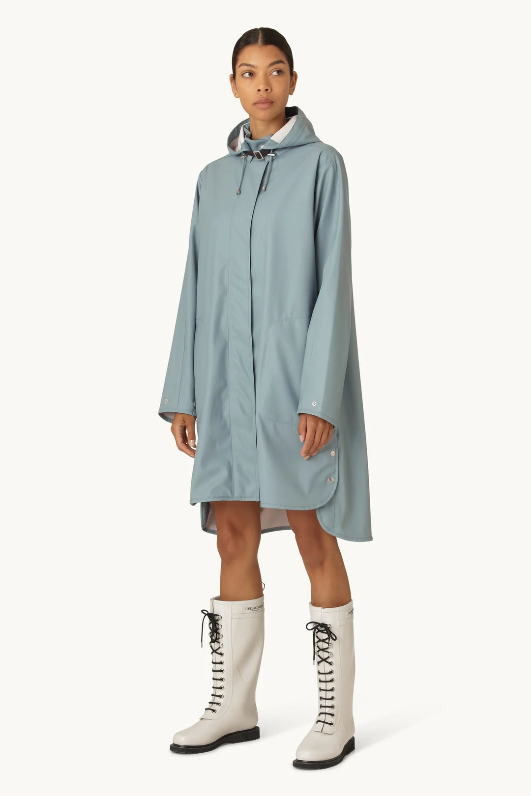 Ilse Jacobsen | Rain 71 Raincoat | Grey Blue