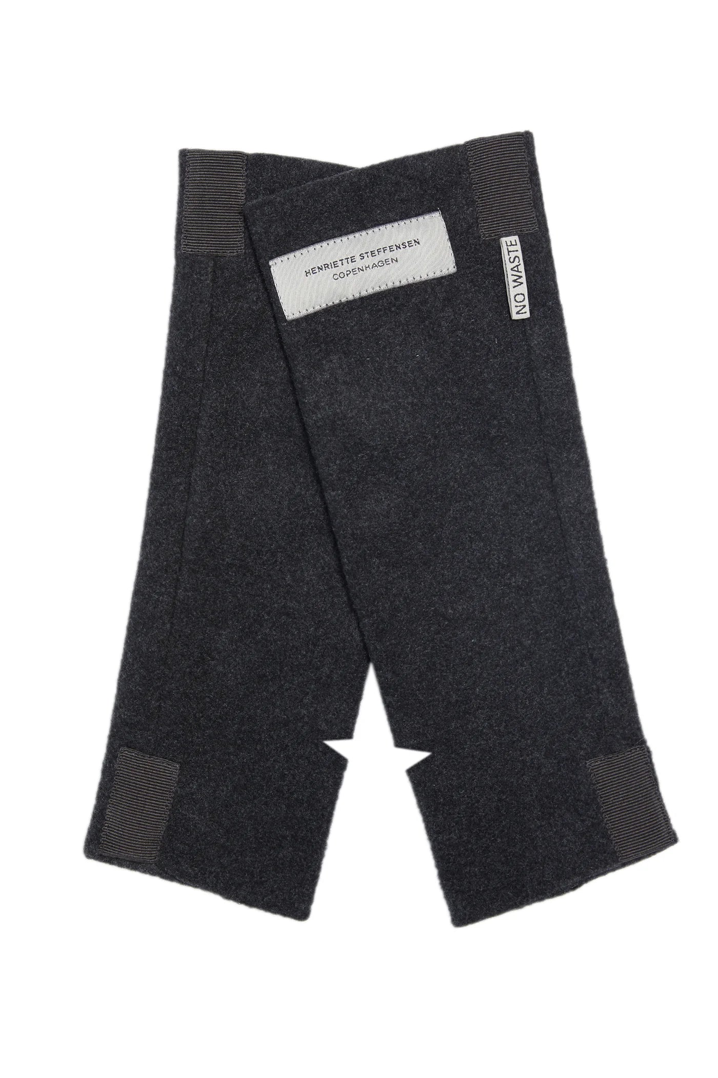 Henriette Wrist Warmers, Charcoal