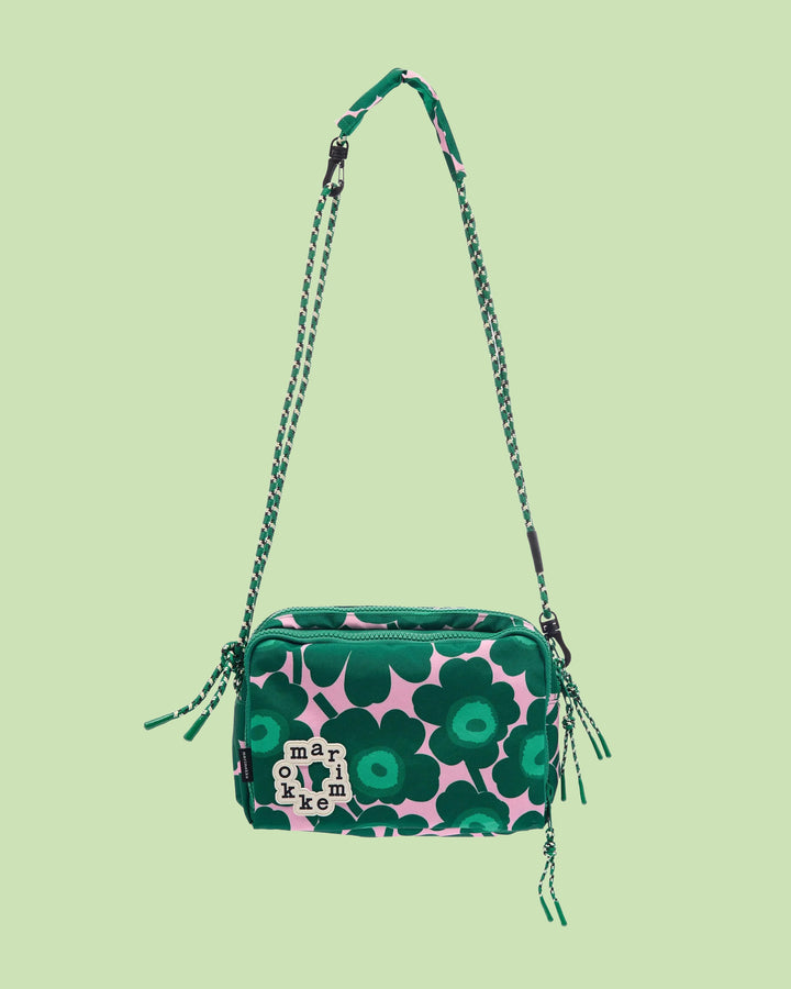Kavari Mini Unikko Shoulder Bag | Pink, Green