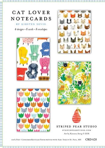 Cat Lovers Notecards - pirkko. pirkko.