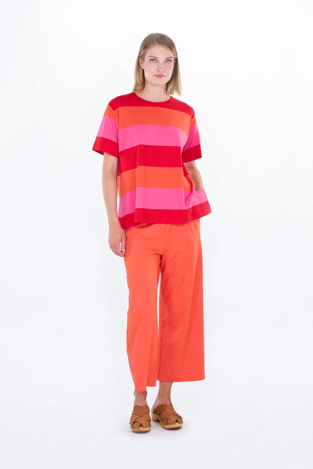 Falla Finland | Käki Jersey Shirt | Red, Orange, Pink Stripe - pirkko. Falla Finland