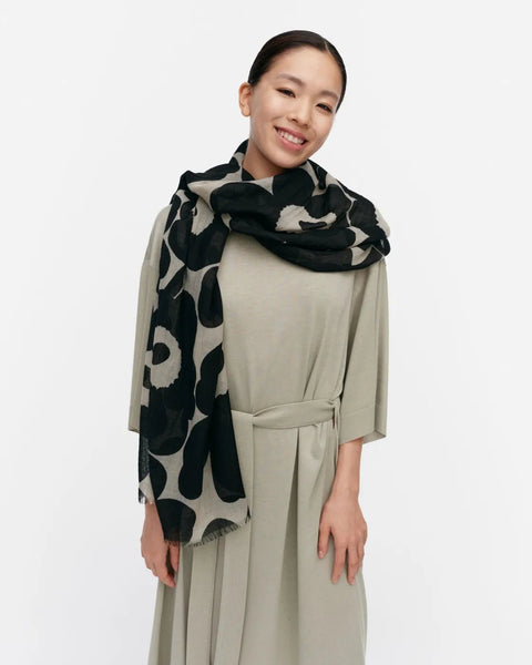 fiore-unikko-scarf-black-light
