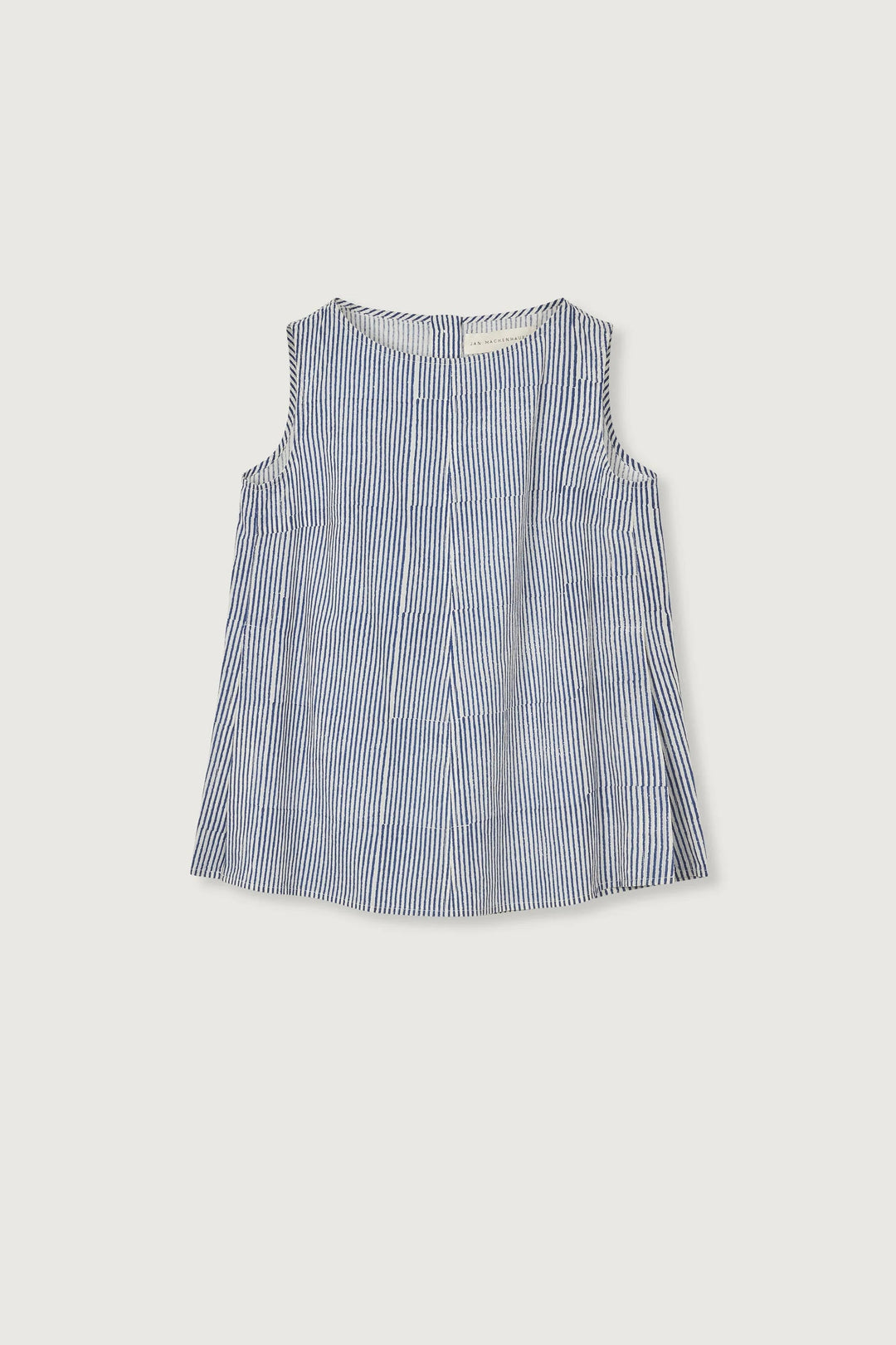 Jan M Louise Block Print Cotton Sleeveless Top - pirkko. Jan Machenhauer