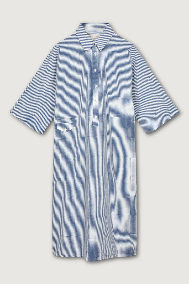 Jan M Minna Blockprint Cotton Shirtdress - pirkko. Jan Machenhauer