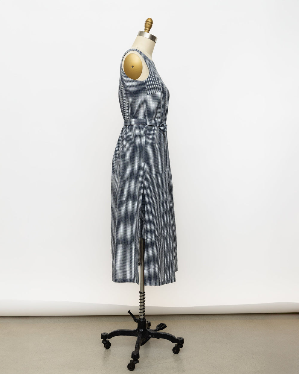 Jan Machenhauer | Cotton Cambric Block Sleeveless Dress - pirkko. Jan Machenhauer