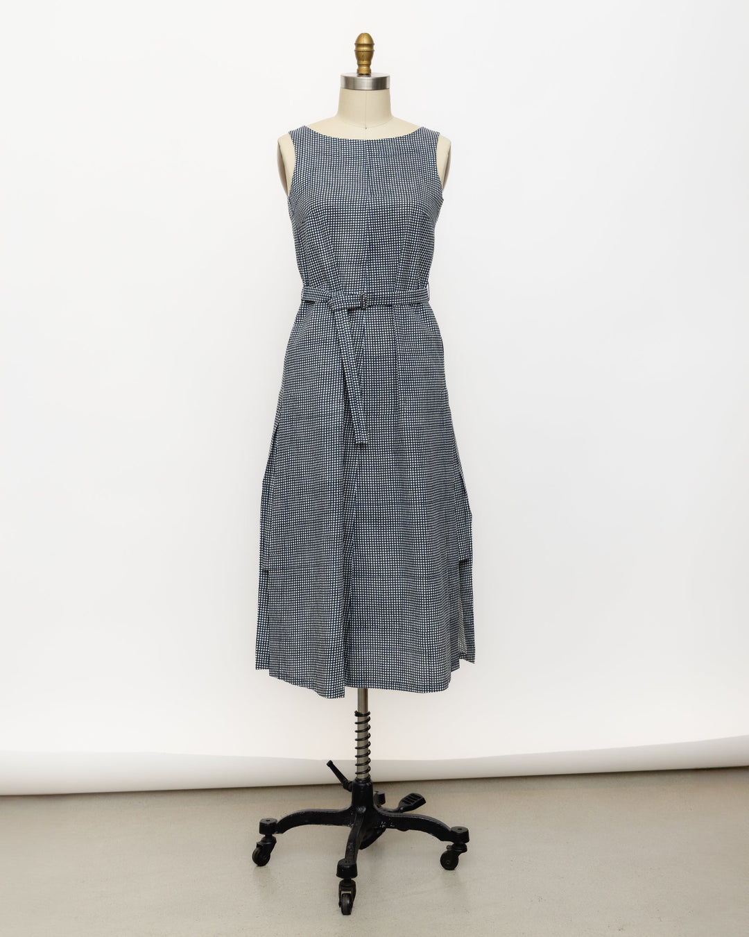 Jan Machenhauer | Cotton Cambric Block Sleeveless Dress - pirkko. Jan Machenhauer