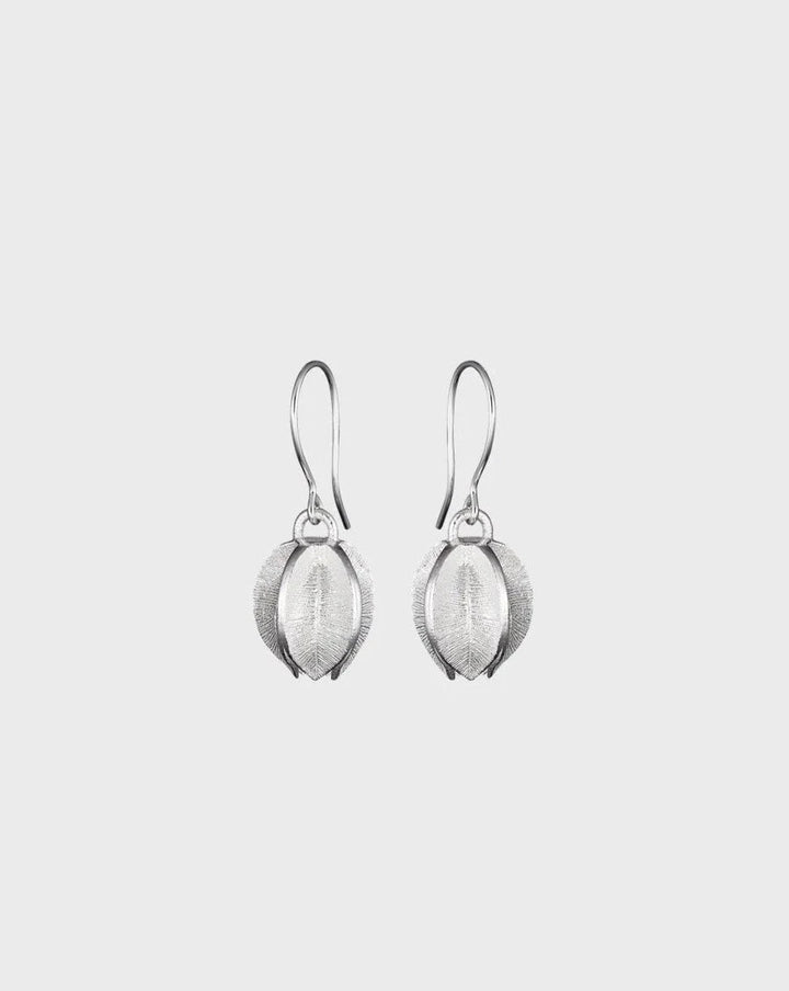 Kalevala Silver Snow Flower Earrings, Short - pirkko. JEWELRY