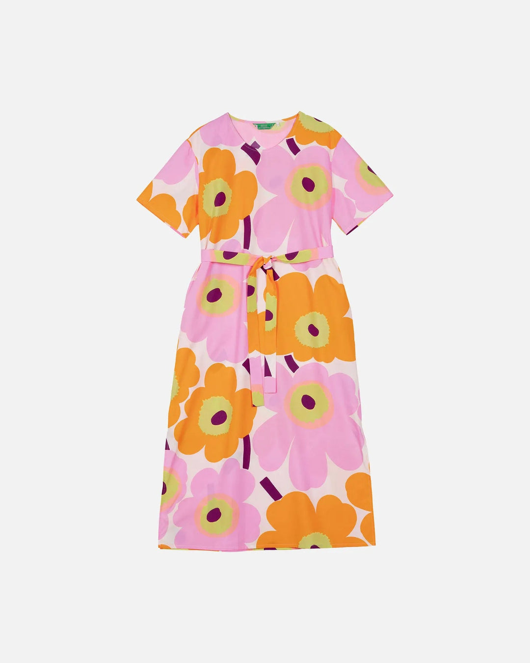 Kemut Unikko Short Sleeve Cotton Dress - pirkko. Marimekko