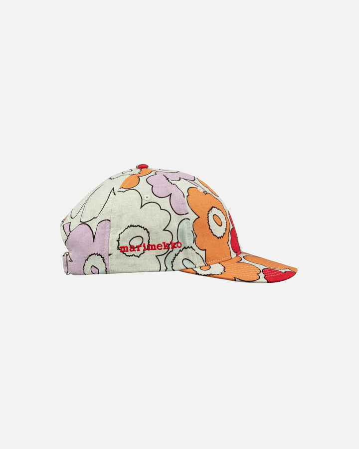 Kohde Piirto Unikko Hat | Off - white, Red Multi - pirkko. Marimekko