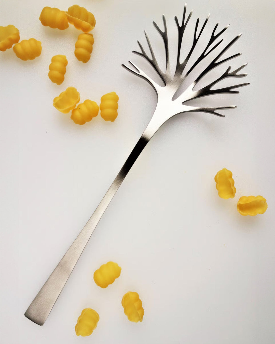Latimeria | Pasta Server | Brushed Stainless Steel - pirkko. Latimeria