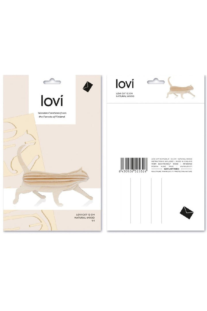 Lovi Cat 12 cm, Black - pirkko. LOVI