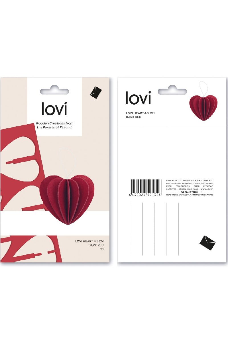 Lovi Heart 6.8 cm, Light Pink - pirkko. LOVI