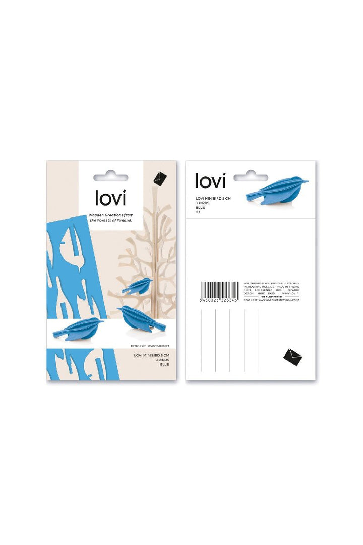 Lovi Mini Birds 5 cm, Bright Red - pirkko. LOVI