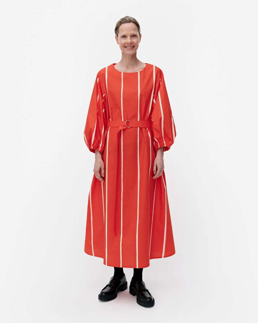 marimekko マリメッコ/ Blomma Puhveli ワンピース Marimekko Marimekko | Blomma Puhveli Belted Cotton Dress