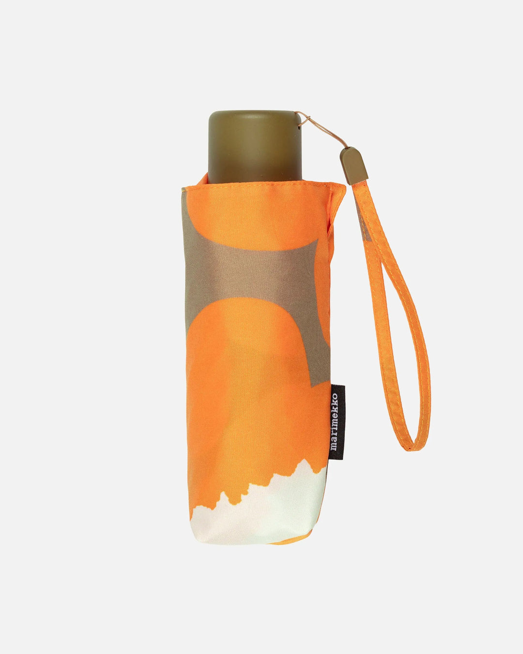 Marimekko | Mini Manual Unikko Umbrella | Orange Brown Multi - pirkko. Marimekko