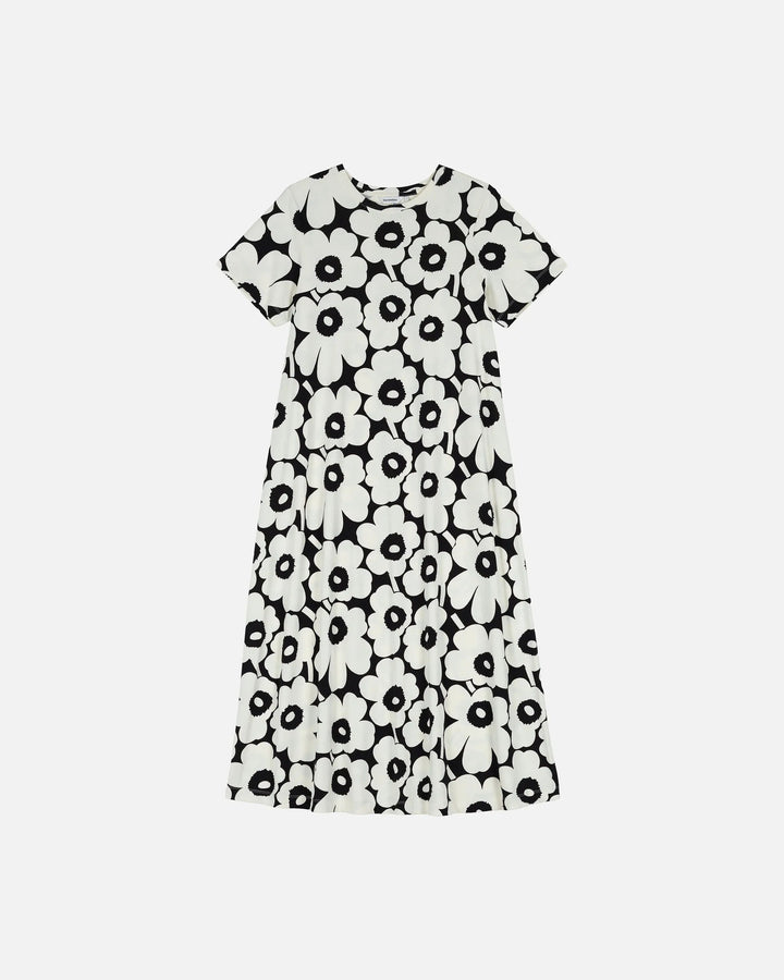 Marimekko | Pisteinen Unikko Jersey Dress | Black, White - pirkko. Marimekko