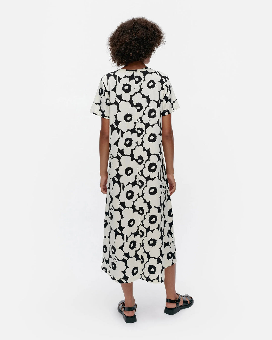 Marimekko | Pisteinen Unikko Jersey Dress | Black, White - pirkko. Marimekko