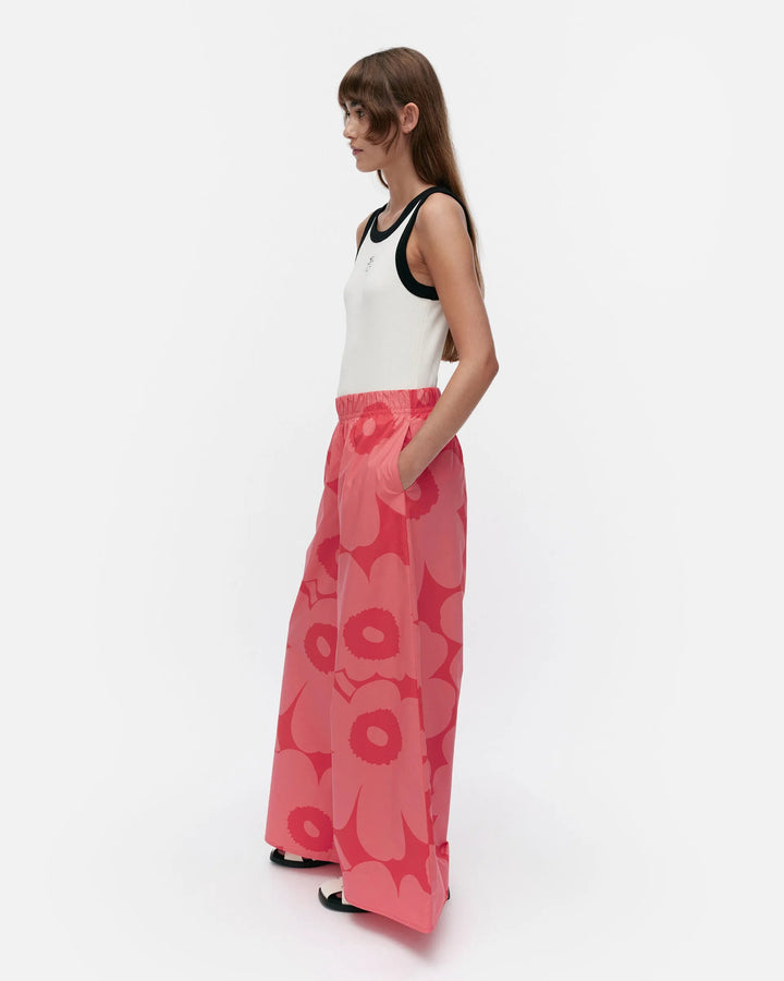 Marimekko | Voimakukka Unikko Cotton Pants | Red, Pink - pirkko. Marimekko