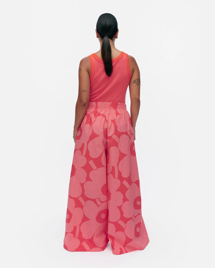 Marimekko | Voimakukka Unikko Cotton Pants | Red, Pink - pirkko. Marimekko