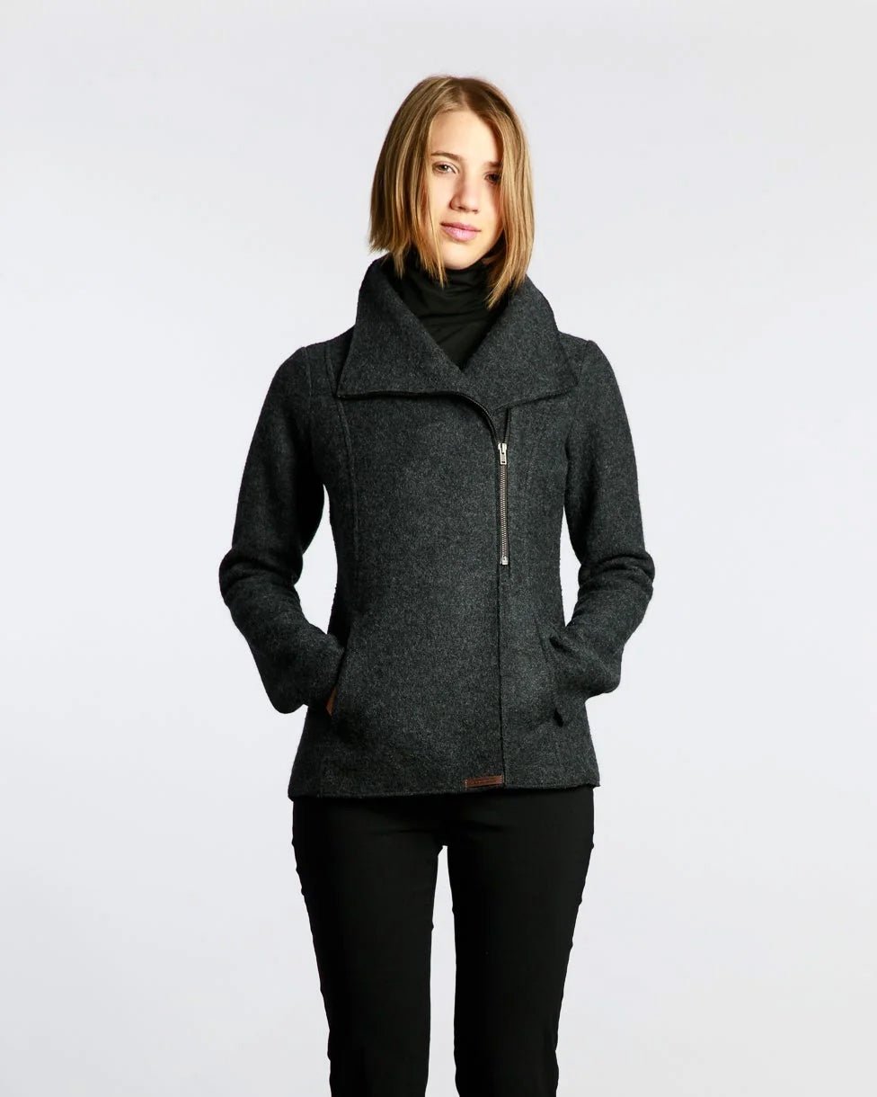 Marja Rak | Isa Boiled Wool Jacket | Dark Grey - pirkko. Marja Rak