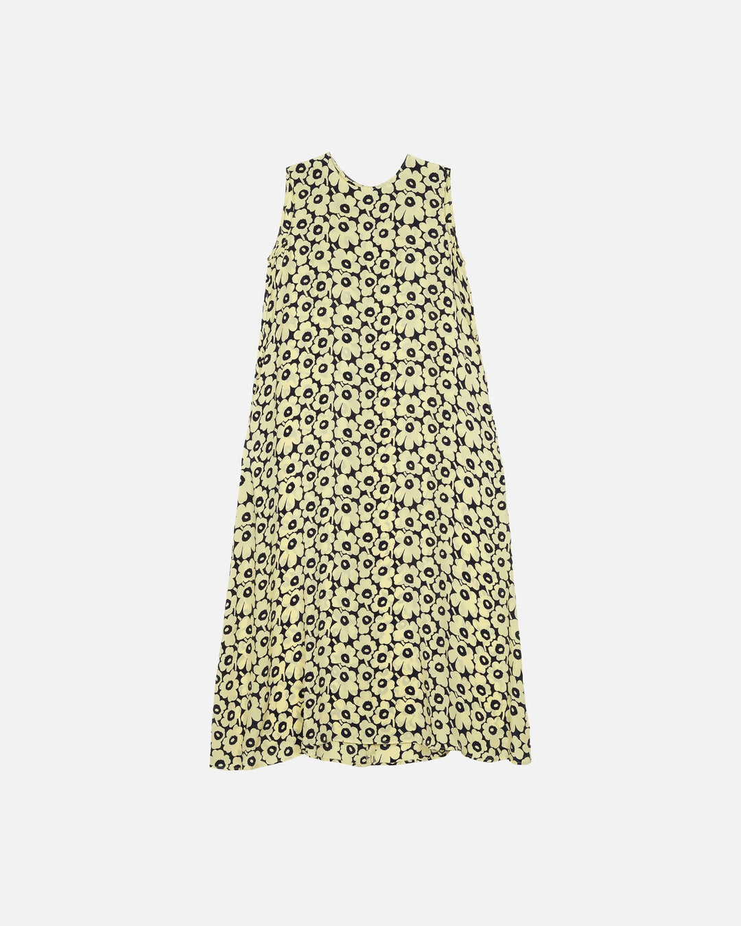 Migot Mini Unikko Sleeveless Maxi Dress | Black, Off White - pirkko. Marimekko