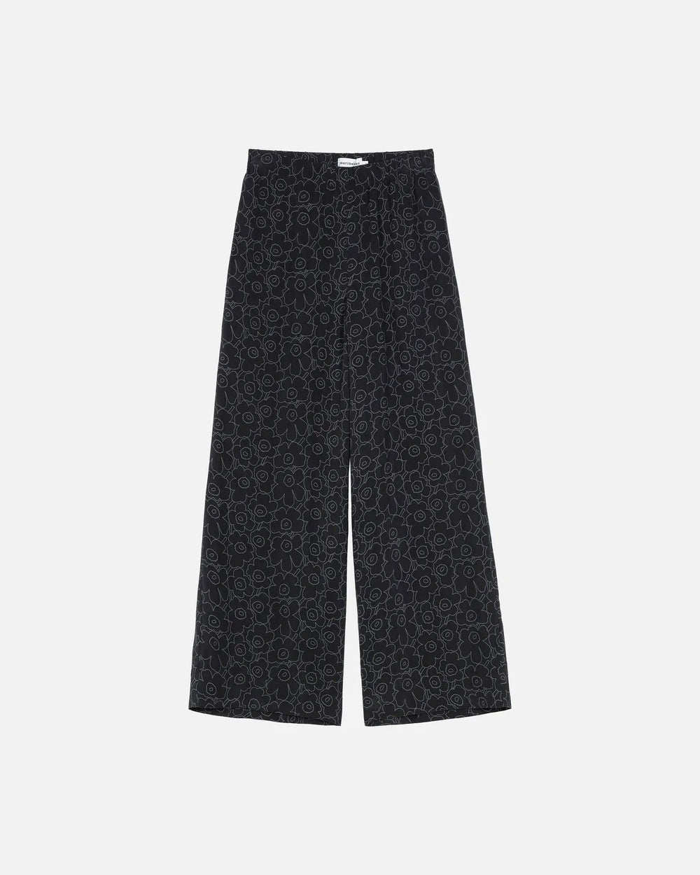 Oanet Piirto Unikko Cupro Pant | Black - pirkko. Marimekko