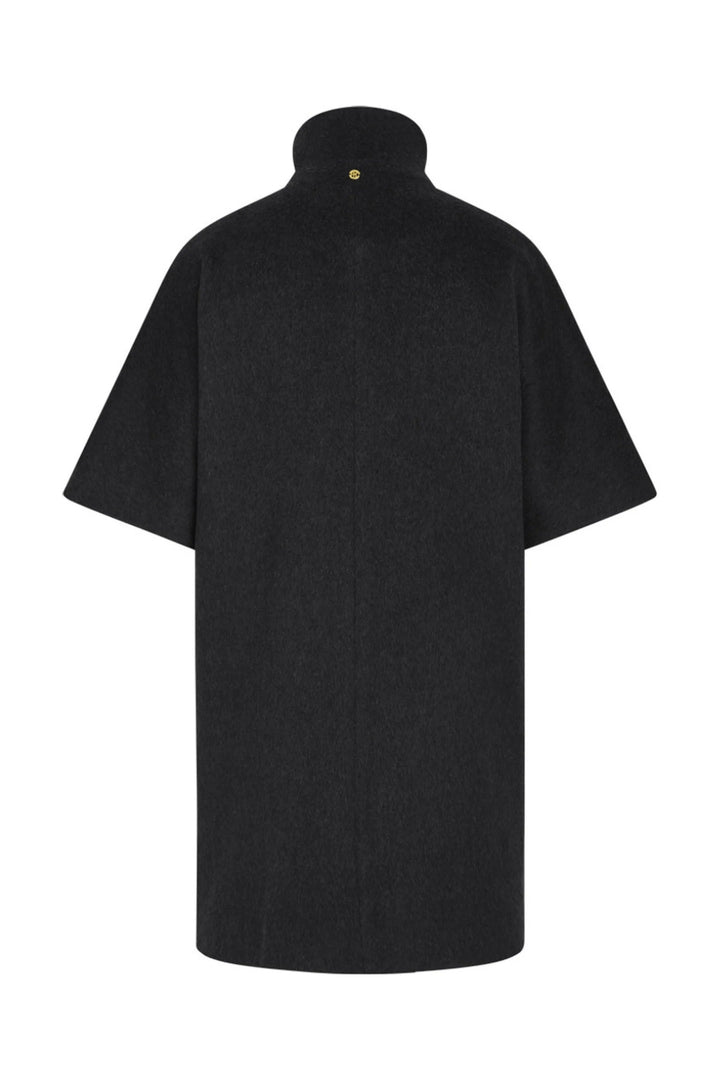 PBO | Iceland Wool Alpaca Cape | Black Melange - pirkko. PBO