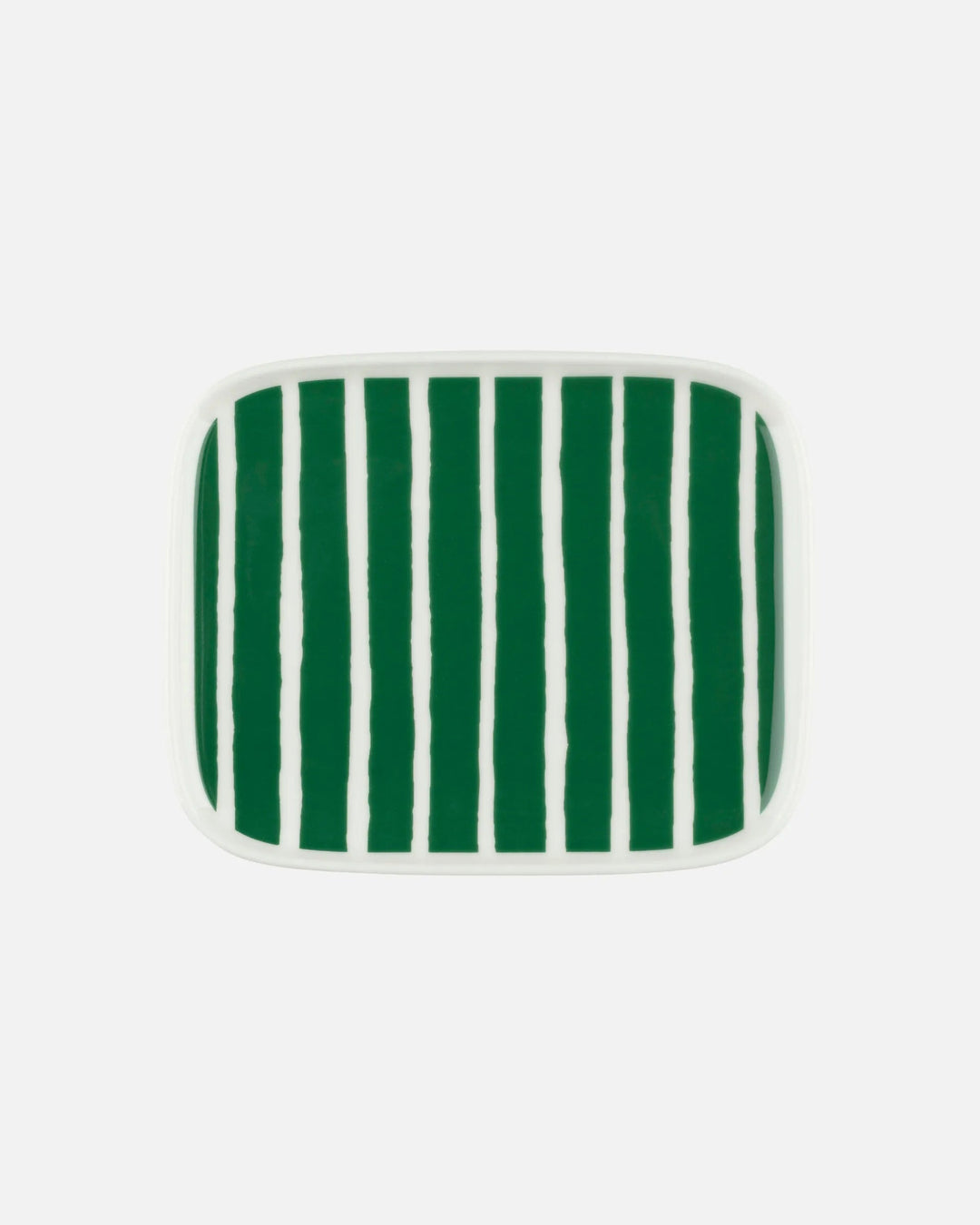 Piccolo Plate | White/Green | 6"x4.75" - pirkko. Marimekko