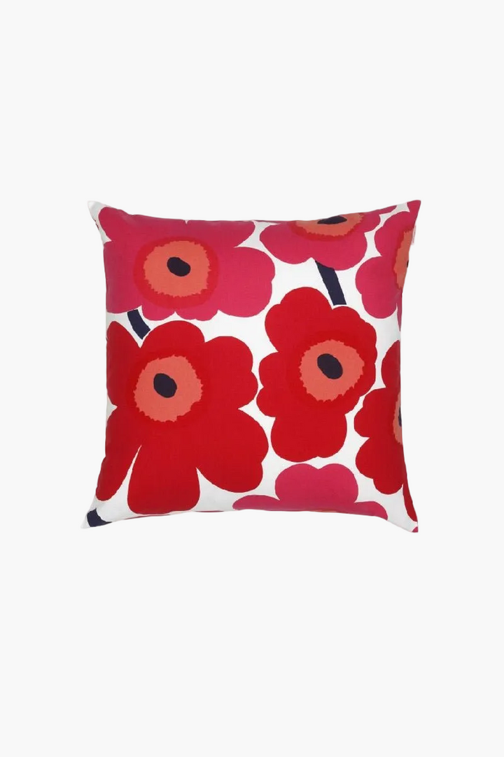 Pieni Unikko Cushion Cover | 20" x 20" | Red