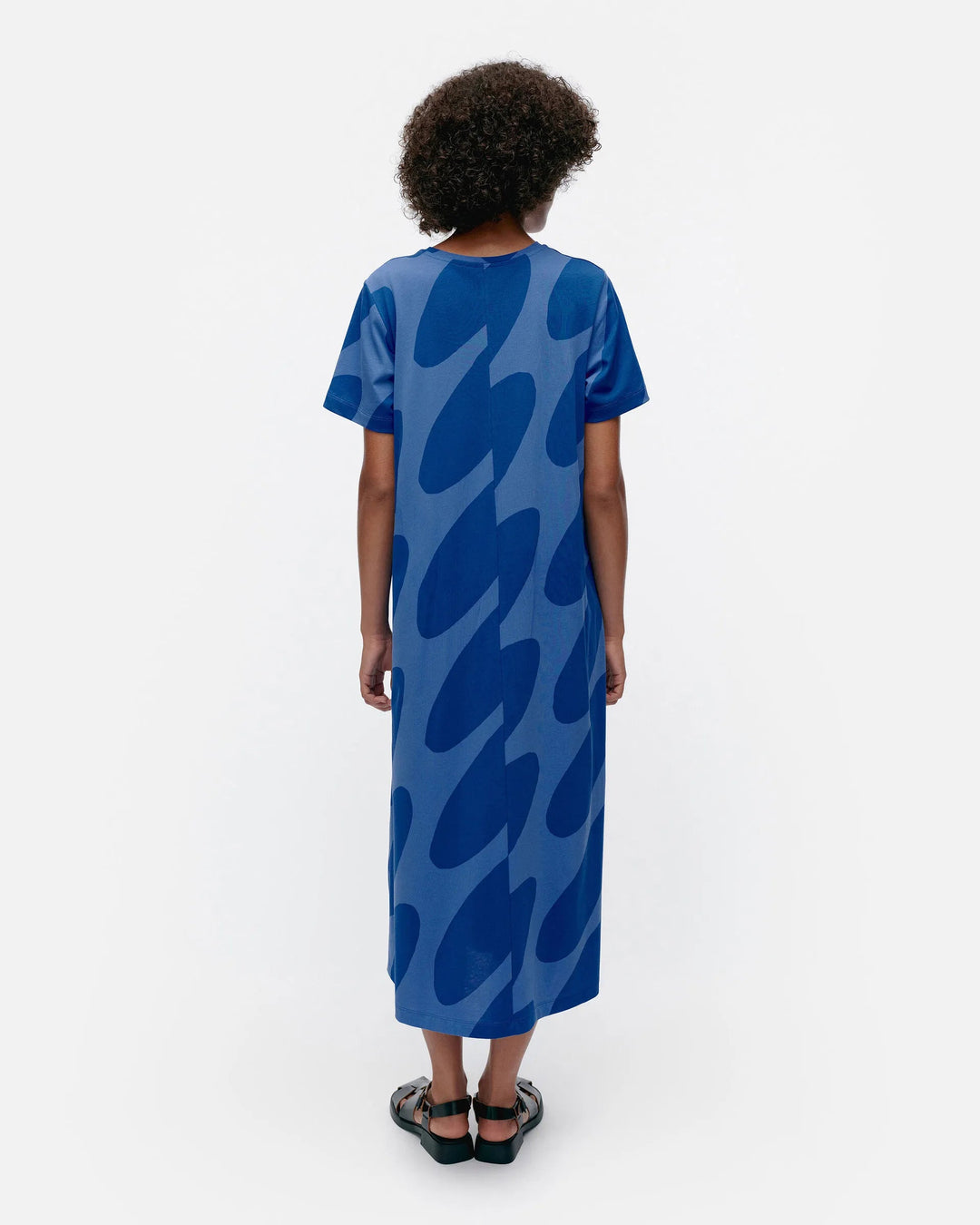 Pisteinen Linssi Jersey Dress | Blue, Dark Blue - pirkko. Marimekko