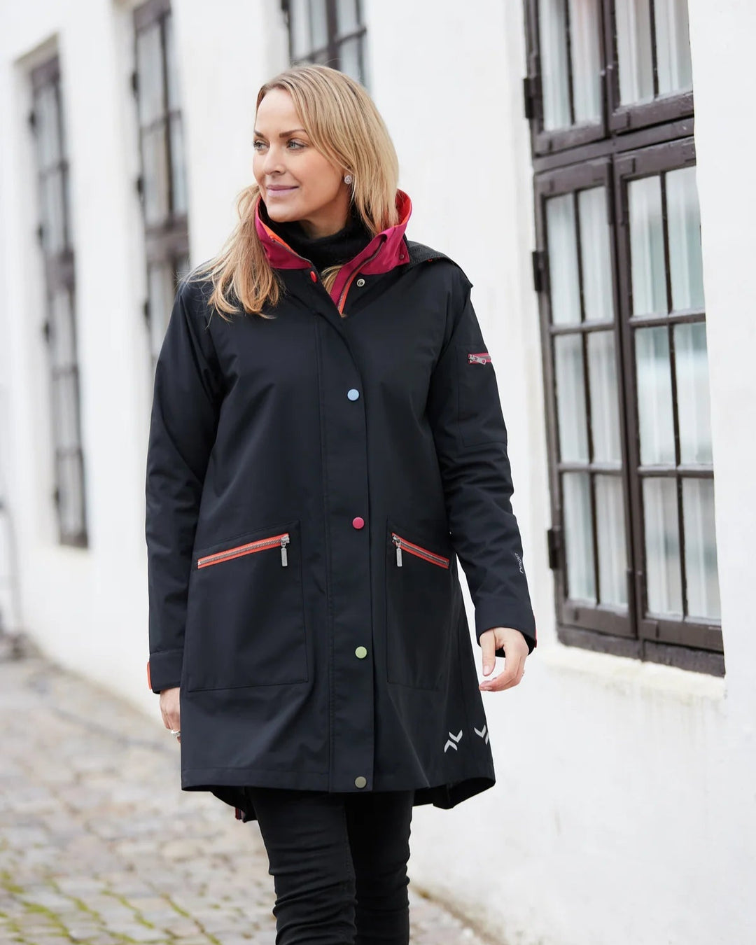 Regn | Gaby Raincoat | Black - pirkko. Regn