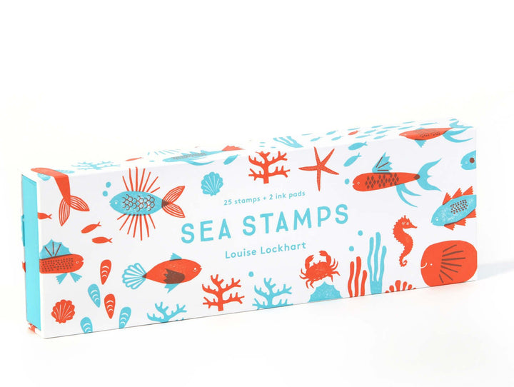 Sea Stamps, 25 stamps + 2 Ink Pads - pirkko. BOOKS & SUCH