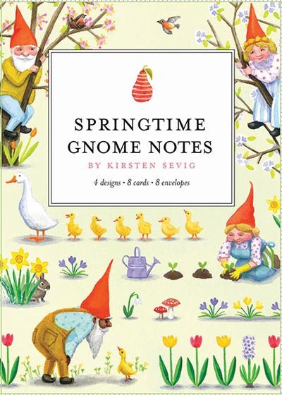 Springtime Gnome Notecards - pirkko. pirkko.