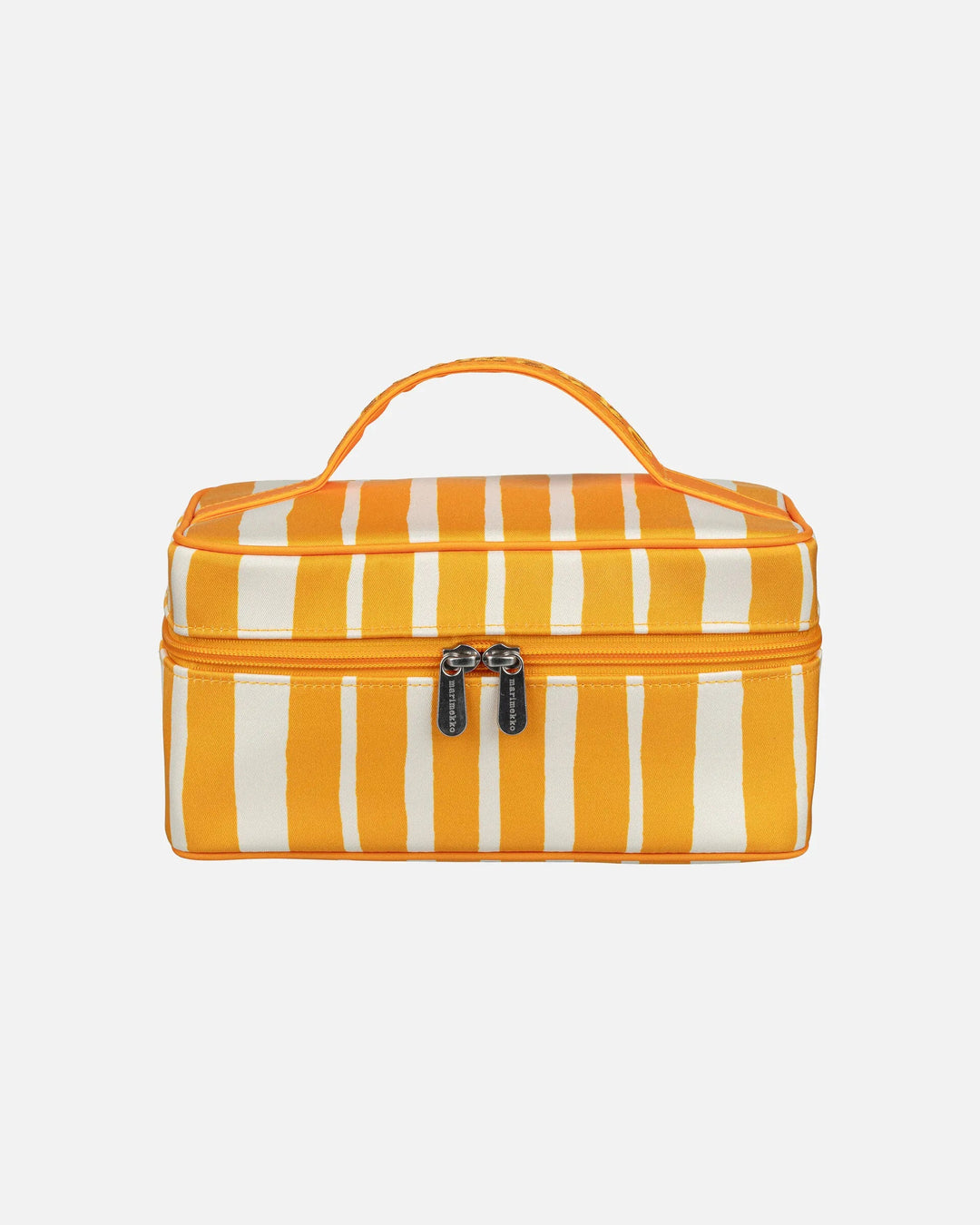 Tuttu Raide Cosmetic Bag | Goldenrod, White - pirkko. Marimekko