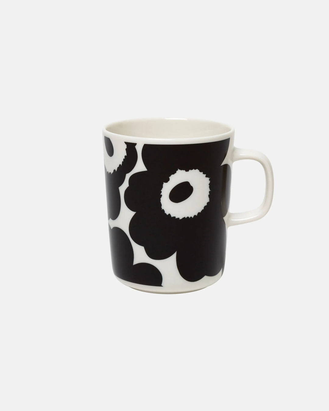 Unikko Mug 8.5 oz, Black/White - pirkko. Marimekko